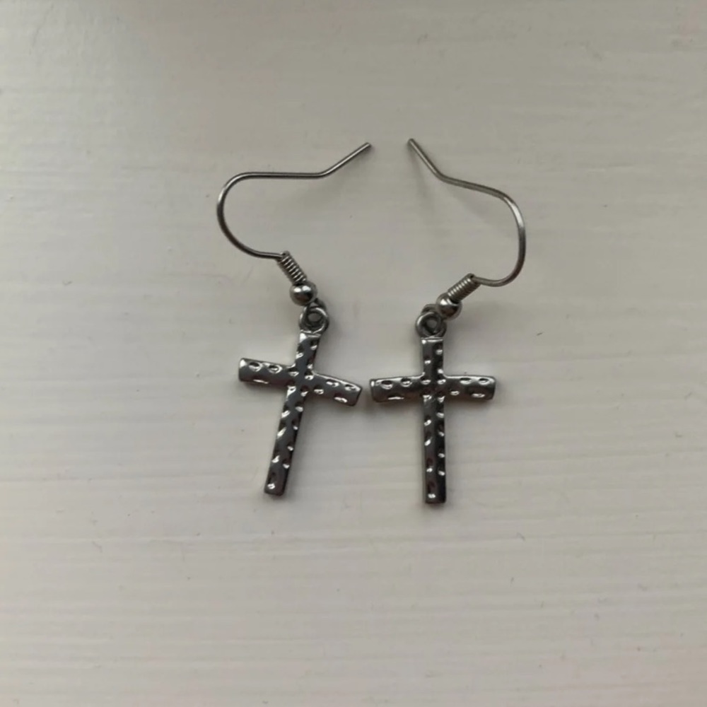 cross earrings